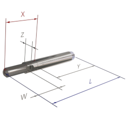 Extra short simple threaded fitting