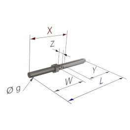 Short simple threaded fitting