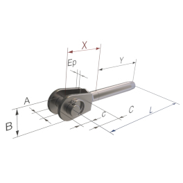 Terminaison à sertir - Chape Fixe