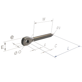 Threaded eye terminal