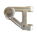 Stainless steel vang toggle to fix vang to mast.