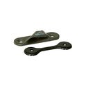 Clam cleat anodise noir