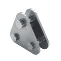 Latte triangulaire inox