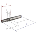 Extra short simple threaded fitting