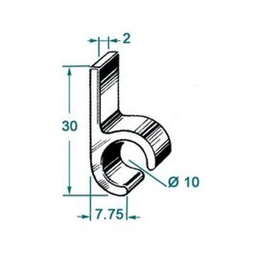 RAIL PROFILE ALU ANGULE 5 ML